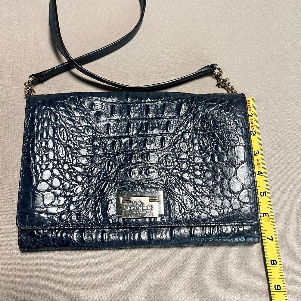 Kate Spade Fiona Croc Embossed Crossbody Bag - Picture 10 of 16